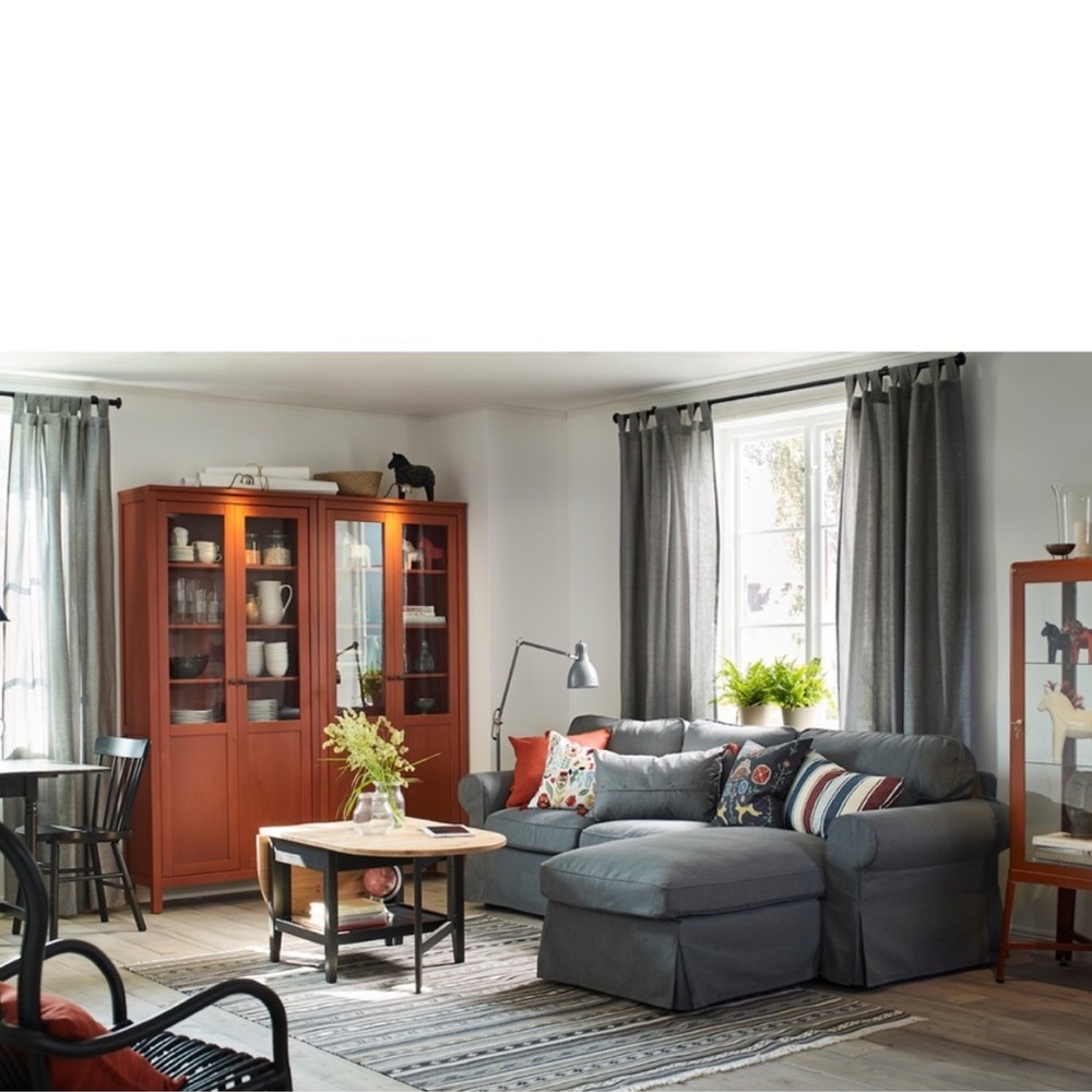 IKEA Lenda curtain with tie-back (2 packs)